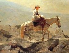 Homer The Bridle Path, White Mountains, 1868, oil on canvas,. �����, �������