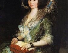 GOYA Francisco de Portrait of the Wife of Juan Agustin Cean Bermudez.   ,  