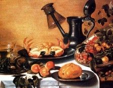Kruys Cornelius Still Life Of Fruit With Crab. Kruys, 