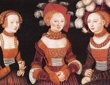 CRANACH Lucas the Elder Saxon Princesses Sibylla Emilia And Sidonia. ������, ����� �������