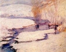 twachtman winter landscape c1891. Twachtmann, ���� �����