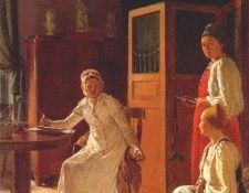 venetsianov the morning of a landowners wife 1823.    (1780-1847)