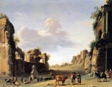 Poelenburgh van Cornelis Campo Vaccino Sun . Poelenburgh, �������� ���