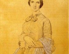 Ingres Madame Hippolyte Flandrin born Aimee Caroline Ancelot. ,   