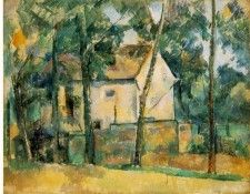 CeZANNE MAISON ET ARBRES,1890-94, BARNES FOUNDATION. , 