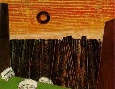 Ernst Fishbone forest 1927, Oil on canvas, 54x65 cm, Galerie. , 