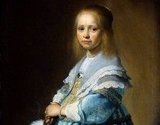 Verspronck Jan Cornelisz Girl in blue Sun. Verspronck, 