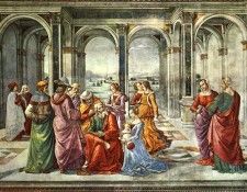 GHIRLANDAIO ZACHARIAS WRITES DOWN THE NAME OF HIS SON SMAR. , 