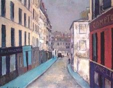 utrillo rue marcadet paris 1909. , 