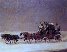 Alken Henry The Derby And London Royal Mail On The Open Road In Winter. �����, ����� �����