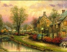 pa ThomasKinkade 11 LamplightLane.  