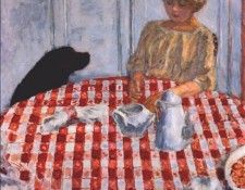 bonnard the red checkered tablecloth 1910.  
