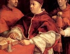 Portrait of Leo X and Two Cardinals. 