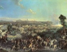 Сражение при Нови. Холст, масло. Коцебу Александр (1815-1889)