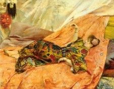 A Portrait of Sarah Bernhardt. Rochegrosse,  
