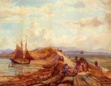 Faulkner John Returning With The Catch (Possibly On The River Clyde). , 