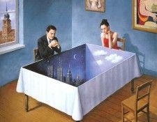 am-Rafal Olbinski Innocence of courteous intentions. Olbinski, 