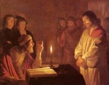 Honthorst Gerrit van Christ Before the High Priest. Honthorst,  