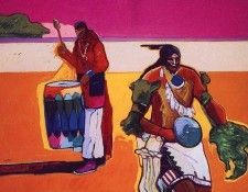 lrs Nieto John Pueblo Ind Corn Dance. ,  Santana