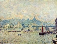 Sisley Alfred View on the Thempse Sun. , 