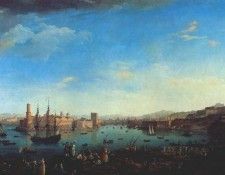 vernet entry to the port of marseille 1754. , -