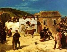 Dehodencq Alfred Combat De Novillos. Dehodencq, �������