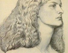 Rossetti Dante Portrait Of Annie Miller. ,  