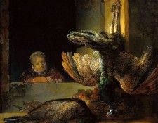 Rijn van Rembrandt Dead peacocks Sun. ,  