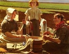 Buland Jean Eugene Dejeuner Des Laveuses. Buland  