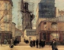 JLM-1884-Victor Dargaud-Statue of Liberty on the Rue de Char. Dargaud, ������