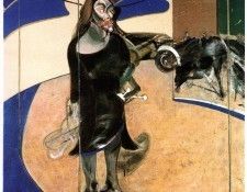 Bacon Portrait of Isabel Rawsthorne standing in a street in . , 