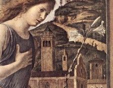 CIMA da Conegliano The Annunciation detail. ,  