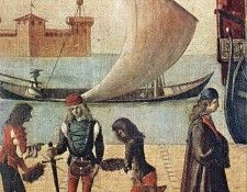 Carpaccio Arrival of the English Ambassadors detail5. , 