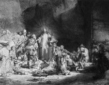 Rijn van Rembrandt Honderd gulden prent Sun. ,  