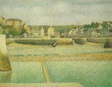 Seurat Port-en-Bessin- The Outer Harbor at Low Tide, 1888,. ����, ����