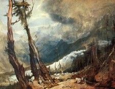 Turner Joseph Mallord William Glacier and Source of the Arveron Going Up to the Mer de Glace. ,   