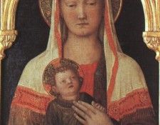 BELLINI,J. MADONNA AND CHILD, 1450, UFFIZI. , 