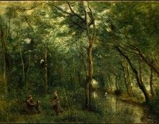 Corot The Eel Gatherers, c. 1860-1865, NG Washington. , --
