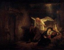 Rembrandt - St. Josephs Dream.    