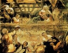 Tintoretto The Adoration of the Shepherds, 1579-81, 542x455 . , 