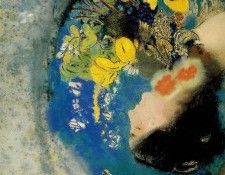 Redon Ophelia, c. 1900-05  Pastel on paper mounted on board,. , 