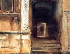 Sargent John Singer Venetian Doorway. ,  