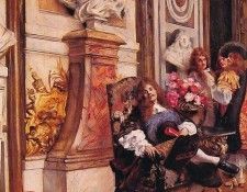Moliere Demanding an Audience with King Louis XIV at Versailles. Flameng 