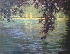 fujishima takeji, pond, villa deste 1908-09. ���������, Takej