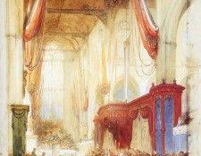 Bosboom Johannes Ascension Of King Willem Iii In Amsterdam S. Bosboom, ��������