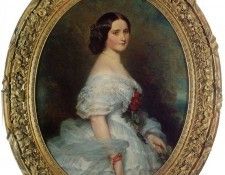 Winterhalter Franz Xavier Anna Dollfus Baronne de Bourgoing. ,  