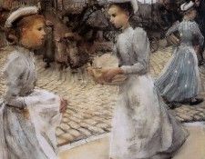 Israels Isaac Girls of the Munt Sun. Israels, �����