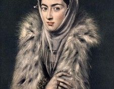 El Greco Lady with a Fur 1577 80. , -