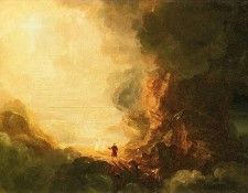 Cole Thomas The Cross and the World Study for -The Pilgrim of the Cross at the End of His Journey. , 