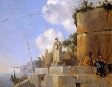 Asselijn Jan Rune at the water Sun 000. Asselyn, 